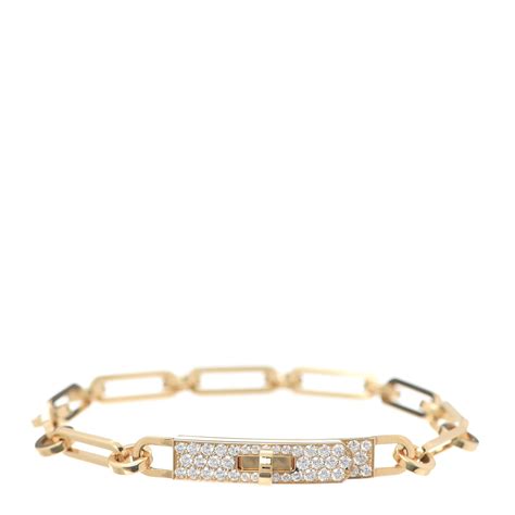 kelly chaine bracelet hermes|hermes 18k diamond bangle bracelet.